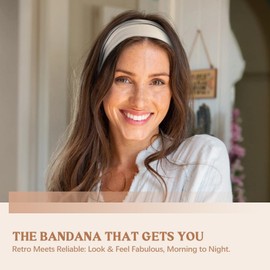 Awumbuk Wide Headbands for Women Knotted No Slip Head Bands Soft Turban Headband Hair Accessories Boho African Solid Color Head Wraps for Women Yoga Workout Pack of 6