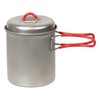 Evernew Titanium UltraLight Deep Pot (Red)-0.6L