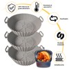 KKSMETIS Silicona Para Freidora de Aire,3 Piezas Reutilizable y Resistente