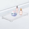 DELIPPLY Vanity Bathroom Tray, Acrylic Rectangle Decorative Catchall Organizer Storage