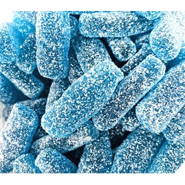 SweetGourmet Blue Raspberry Bottles | Small Candy Sour Gummy | 1 Pound