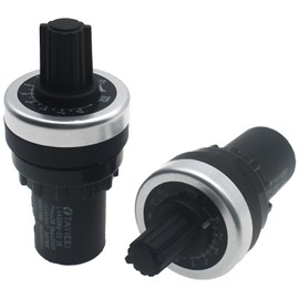 SYCZIOHU 22 MM 2K Panel Mount Frequency Conversion Speed Potentiometer for VSD and VFD (2 PCS)