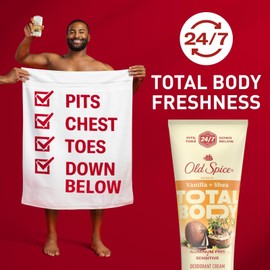 Old Spice Whole Body Deodorant for Men, Total Body Deodorant, Vanilla + Shea,...