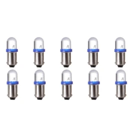 cciyu 10 Pack Blue BA9S 57 Bayonet LED Bulb Gauge Cluster Instrument Panel Light Lamp