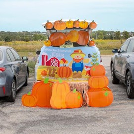 Fun Express Harvesting for Him Trunk or Treat Backdrop Decorating Kit - 55 Pieces