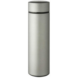 Living Water Bottle, 15.9 fl oz (450 ml), Direct Drinking, Screw Stopper, Vacuum Insulated, Mini Stainless Steel Bottle, Hot or Cold Insulated, Silver