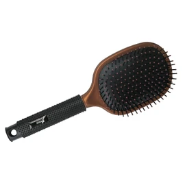 Tredoni Professional Daily Paddle Hairbrush with Rubber Cushion & Flexible Nylon Teeth, Elongated Solid-Grip Rubber Handle