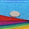 PATIKIL Light Blue Shiny EVA Glitter Foam Sheet 11 x
