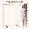 HYSEYY Clothes Rack, Clothing Rack for Hanging Clothes, Rolling Garment