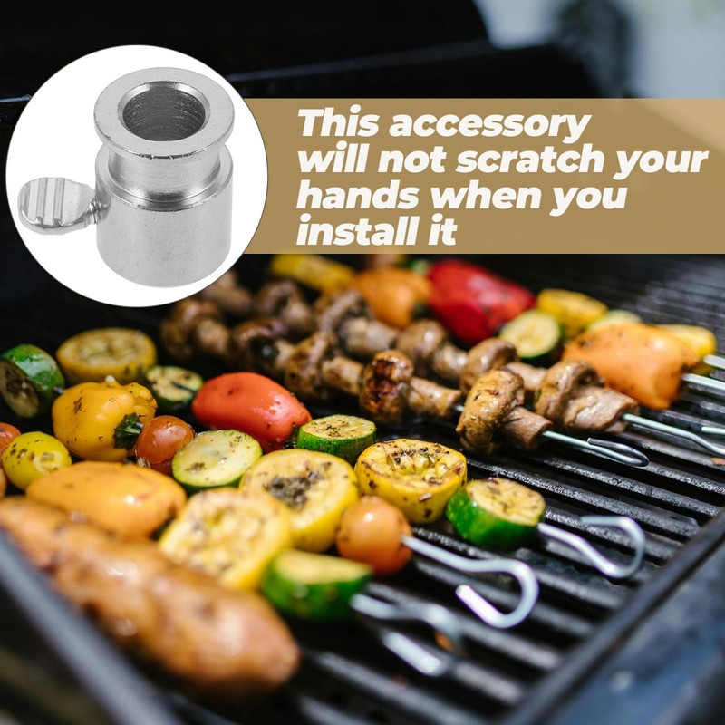 BESPORTBLE Barbecue Grill Rod Stopper Rotisserie Bushing Rotisserie Balance Rod