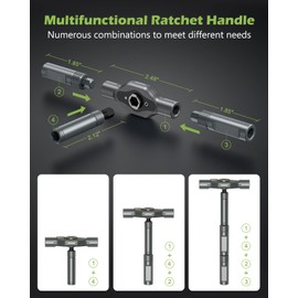 KeeKit 24 in 1 Ratchet Screwdriver Set, Magnetic Screwdriver Set with Detachable Ratchet Handle, S2 Alloy Steel Bits, Portable Repair Tool Kit for Electronics, Laptop, Furniture, DIY