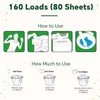 OrientLeaf Laundry Detergent Sheets Fresh Scent, Eco-Friendly, Powerful Cleaning, Up