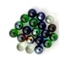 STUWU Large Decorative Marbles 25 mm Glass Marbles Multicoloured Decorative