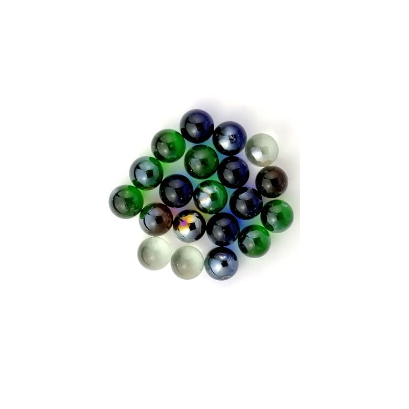 STUWU Large Decorative Marbles 25 mm Glass Marbles Multicoloured Decorative