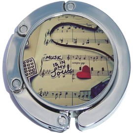 NewCharms Music is My Soul Foldable Purse Hanger