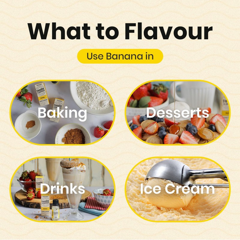 Foodie Flavours Natural Banana Flavouring, High Strength - 15ml