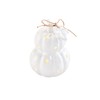 Mud Pie White Pumpkin Light Up Sitter, 4.75" x 3.75"