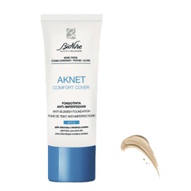 BioNike Aknet Comfort Cover for Foundation No. 101 Ivoire Anti Blemishes, Gives a Light, Natural and Pleasant Result, 30 ml