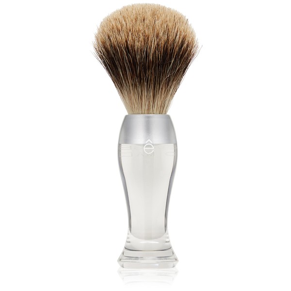 êShave Fine Badger Hair Shaving Brush, Clear