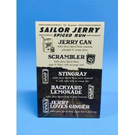 Sailor Jerry Spiced Rum Table Top Tent Advertising Collectors Piece - QTY 1