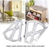 DGTRHTED 2Pcs Stainless Steel Shoes Cabinet Hinges, 2 Layers, Silver,
