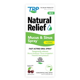 Natural Relief Mucus & Sinus Spray – Multi Symptom Mucus and Sinus Relief Including Mucus Build-Up, Sinus Congestion, and Head and Nasal Pressure.