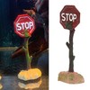 Vitdipy Aquarium Warning Sign Decoration Stable Weighted Base Simulation Resin
