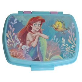 ILS I LOVE SHOPPING Lunch Box Sandwich Box for Children (Arielle Mermaid)