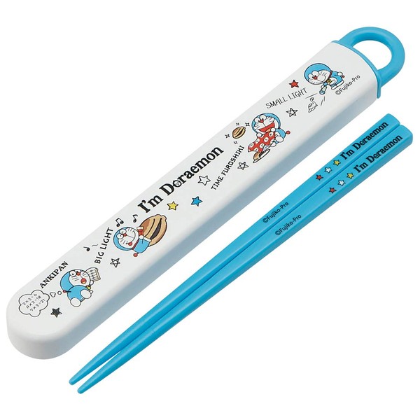 Skater ABS2AM I'm Doraemon Children's Chopsticks and Case Set, Made in Japan, 6.5 inches (16.5 cm)