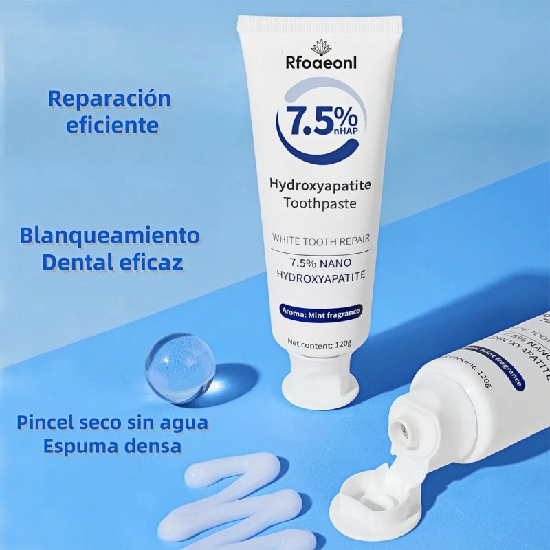 2pcs Dientes Blanqueadora Con Hidroxiapatita, Pasta Denta