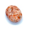 Gemstone Sunstone Carved Palm Stone/Pocket Palm Stone/Reiki Healing & Crystal