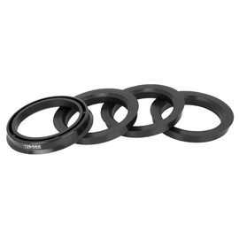 X AUTOHAUX Plastic Wheel Hub Centring Rings for Wheel Hub 72.6-56.6 mm Black Pack of 4