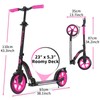 BELEEV Big Wheel Scooter for Kids Ages 6+ with Light-Up