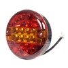 12V Red Amber Rear Combination Brake Tail Indicator Light Lamp