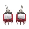 mxuteuk 8pcs 6 Terminal 2 Position DPDT Mini Miniature Toggle