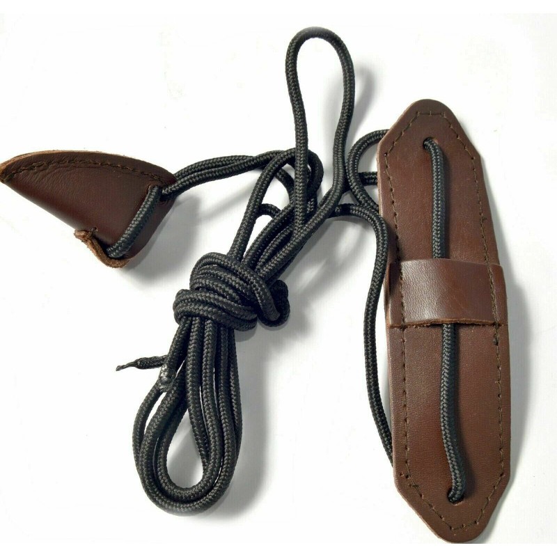 Leather Phobia Traditional Leather Bow Stringer Brown Archery Bowstring Recurve