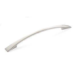 Richelieu Hardware BP821160195 Silverthorn Collection 6 5/16-inch (160 mm) Center-to-Center Brushed Nickel Modern Arched Cabinet and Drawer Pull Handle for Kitchen, Bathroom, and Furniture