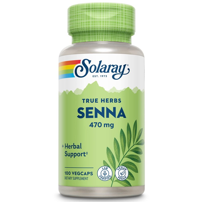 SOLARAY Senna Leaf, Veg Cap (Btl-Plastic) 470mg | 100ct