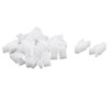 sourcingmap 20Pcs Auto Trim Instrument Panel Dashboard Plastic Fastener White