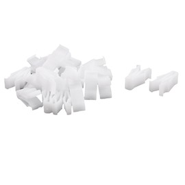 sourcingmap 20Pcs Auto Trim Instrument Panel Dashboard Plastic Fastener White