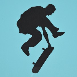 Man Doing Skateboard Tricks Metal Cutting Die, Skater, Card Making, Scrapbooking, Paper Crafts, Stencil, A3