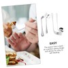KOMBIUDA Stainless Steel Adaptive Utensils Angled Spoon Fork 4pcs Set