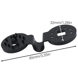 CChiai 20PCS Sunshade Cloth Plastic Clips 85x32mm Black Round Garden Netting Fixing Fastener Recyclable Agricultural Net Retaining Buckle