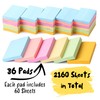 Mr. Pen Sticky Notes - 1.5'x2', 2160 Sheets, Pastel, Small,