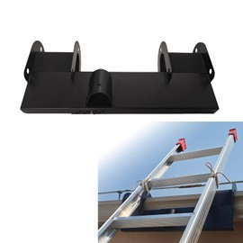 WujinJoy Gutter Guard Ladder Stabilizer, Non-Slip Ladder Helper for Gutters and Roof Access Safety, Adjustable Width Range Stabilizer-Ladder Helper, 1 Pack (Black)