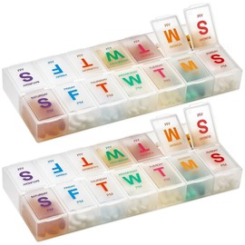 Weekly Pill Box - Large - Pack of 2