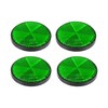 X AUTOHAUX 4pcs M6x1.0 Green Screw Mount Warning Reflector for