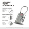 UP Security Luggage Locks TSA Approved, Small Padlock Combination with