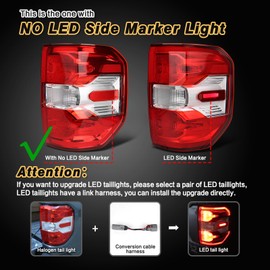 Tail Lights Compatible with 2022 2023 2024 Ford Maverick XL XLT Rear Brake Lamp Signal Assembly ‎Taillights Replace NZ6Z13404C, FO2800288(Halogen Ford Maverick, Right Passenger Side)