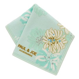 Paul & Joe PAUL & JOE ACCESSOIRES 107167-0003-02 Women's Handkerchief (Blue) Smartphone/Glasses Wipe, Mini Handkerchief [Microfiber] Chrysantheme, Women's 7.9 inches (20 cm)